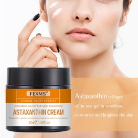 Crema de astaxantina, crema facial antienvejecimiento para reducir los poros para el cuidado de la piel, Suero Facial Antienvejecimiento para Reparar la Piel