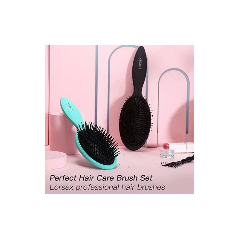 Lorsex Cepillo Desenredante Para Cabello Rizado, Lorsex 2 Cepillos