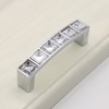 ESreake 10 Pack U Shape Diamond Crystal Glass Rhinestone Cabinet