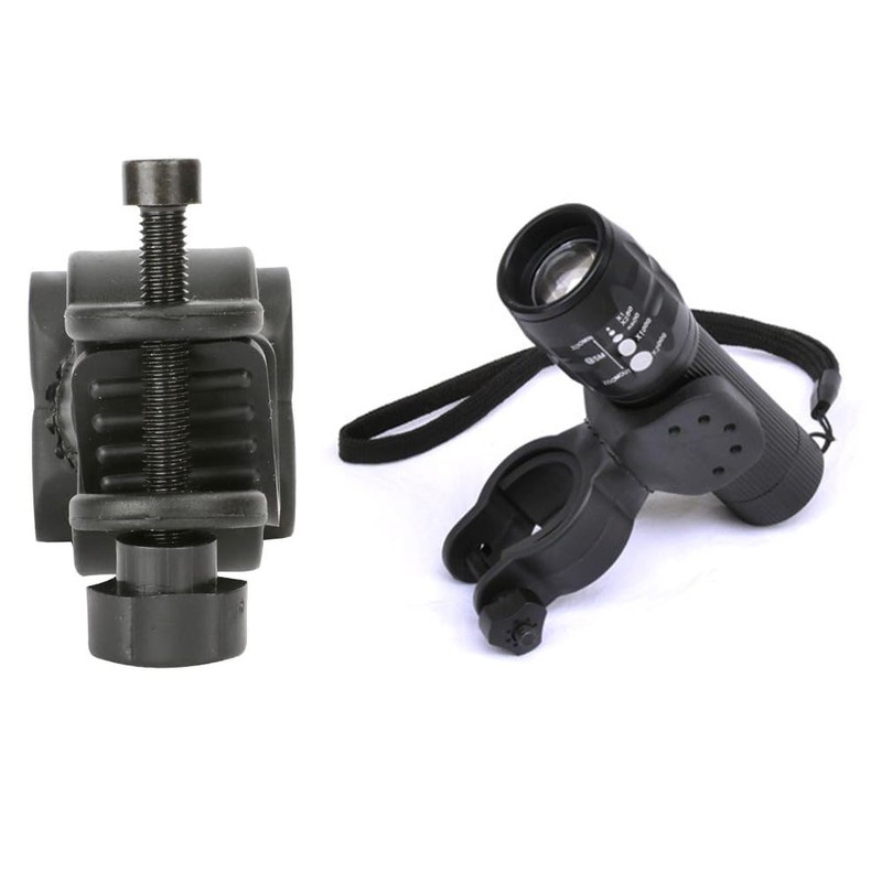 DeaHea 2 Pack Walking Cane Flashlight Mount Walking Stick Flashlights