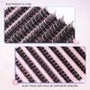Oreola False Eyelashes Individual 80D Natural Individual Eyelash Cluster Wispy