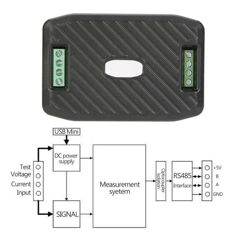 PZEM017 DC Consumption Meter Multifunction Walfront PEACEFAIR DC Voltage Current