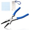 LEONTOOL 3 Pcs Welding Pliers Set, 8-Inch MIG Pliers, Metal