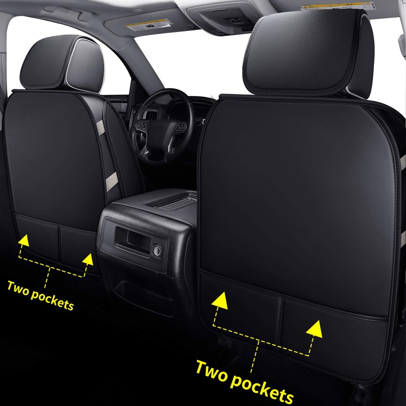 LUCKYMAN CLUB 2 Front Silverado Seat Covers Fit for 2007-2023