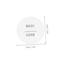MAGICLULU 8 Sheets Spice Labels Stickers Waterproof Adhesive Round Preprinted Spice Labels Tear Resistant Stickers for Kitchen Jars Food Containers