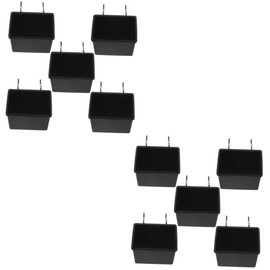 jojofuny 2sets Parts Storage Box Shelf Pegs Garage Peg Board Boxes Pegboard Baskets and Bins Wall Storage Baskets Pegboard J Hook Bathroom Drawer Shelving Abs 5pcs*2
