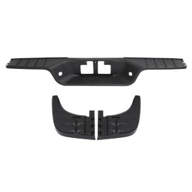 KUAFU Rear Bumper Step Pad Kit Compatible with 2007-2014 Toyota Tundra TO1196100, TO1197100, 521640C040, 521630C040, TO1191101 Passenger/Driver Side Rear Bumper Protector (3Pcs)