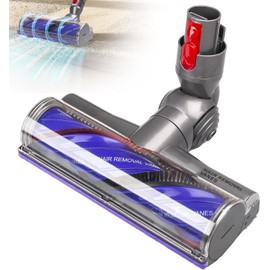 Upgrade Anti-Tangle Replacement Vacuum Head for Dyson V7 V8 V10 V11 V15 Vacuum Direct Drive Head for Hardwood Floor Carpets Attachment SV10 SV11 SV12 SV14 Bristle Roller Brush Parts