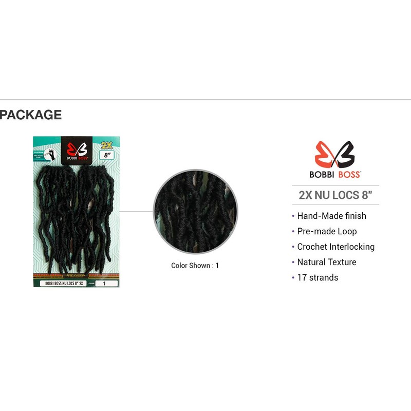 Bobbi Boss Crochet Braids African Roots Braid Collection 2X Nu