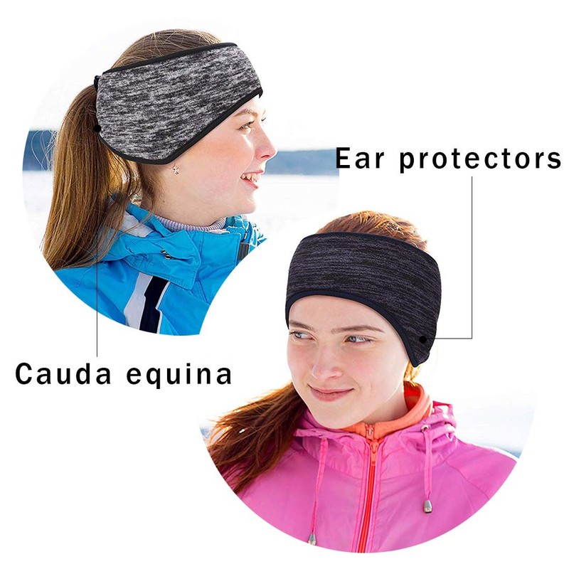 Set of 4 Ponytail Headband Winter Warmer Running Headband Ear