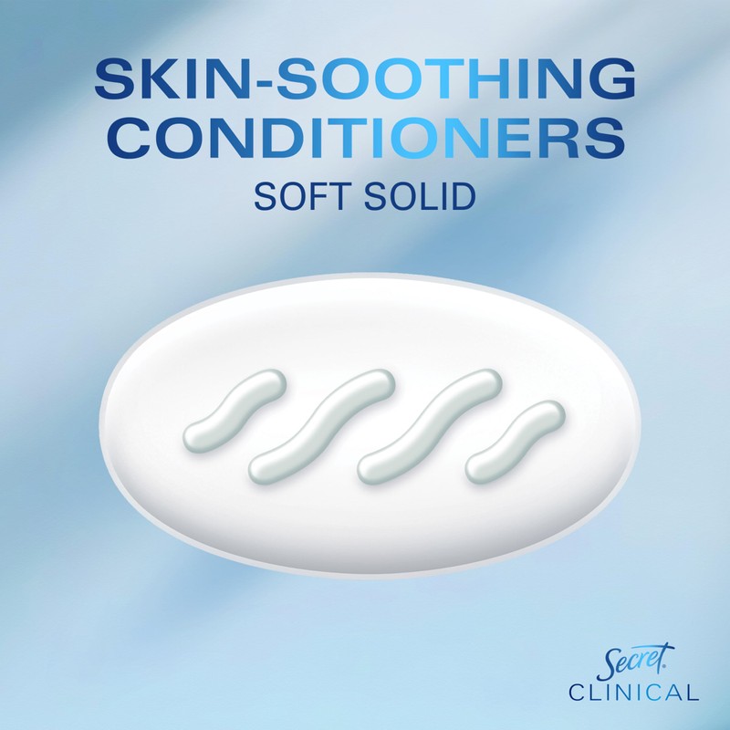 Secret Clinical Strength Antiperspirant Deodorant for Women, Free & Sensitive,