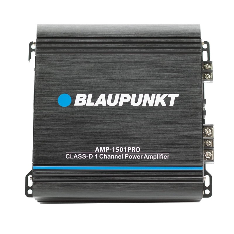 Blaupunkt AMP-1501PRO 1500W Monoblock Amplifier - Compact Design, Class D,