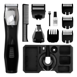 Wahl Groomsman 8 in 1 Multigroomer, Multigroomer for Men, Face and Body Trimming, Beard Trimmers Men, Men’s Stubble Trimmer, Grooming Set, Nose Trimmer, Body Trimming, 3 Interchangeable Heads