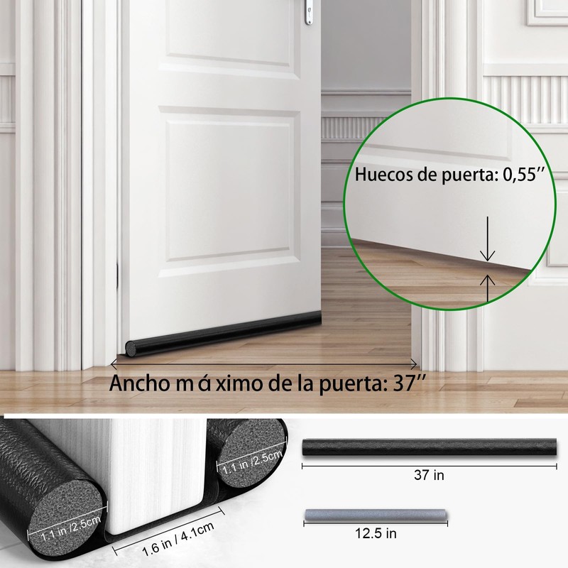 Guardapolvo para Puerta,Cubre Polvo para Puerta 37in,Burlete para Puerta con