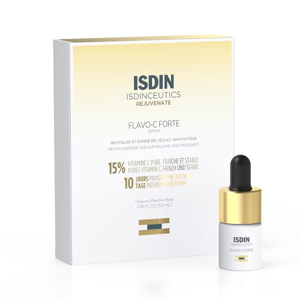 ISDIN Isdinceutics Flavo C Forte Serum (3 Bottles) | Anti-Anti-Ageing Intensive Serum with a Silky Gel Texture | Brightens Skin and Has Anti-Ageing Effect