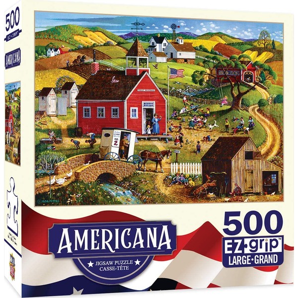 Americana by Bob Pettes - School Days 500pc EzGrip Puzzle