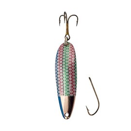 Lucky Strike Bait Works Rainbow Spoon Fishing Lure for Lake Trout, Pike, and Salmon, Designed in Canada (Size 2.25)