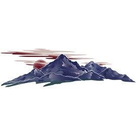 DB Graphics 1 RV Trailer Camper Mountain Scene Graphic DECAL-732