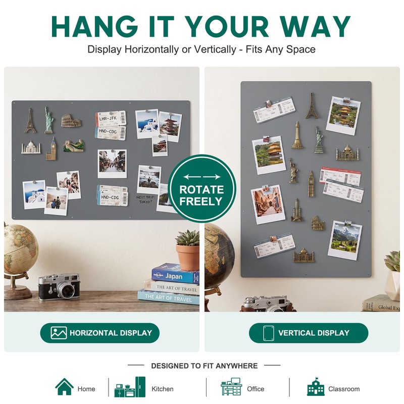 RemixOri 36" x 24" Magnetic Board for Wall, Heavy Duty,