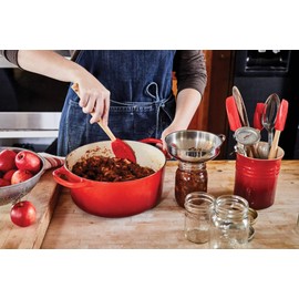 Le Creuset Stoneware & Silicone 5pc. Utensil Crock Set, Peche