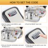 GRIFEMA Key Safe Wall Mounted Police Approved, Lock Box Outdoor
