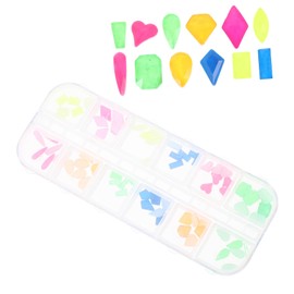 Housoutil Nail Charms Set Rhinestones for Manicure Decoration Compartment Box for Nail Art Accessories Stylish for Various Occasions