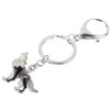 BAMAY Enamel Alloy Novelty Wolf Keychain for Women Girls Animals