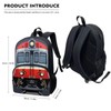 Cndexd Cartoon Train Backpacks with Lunch Box Pencil Case 3