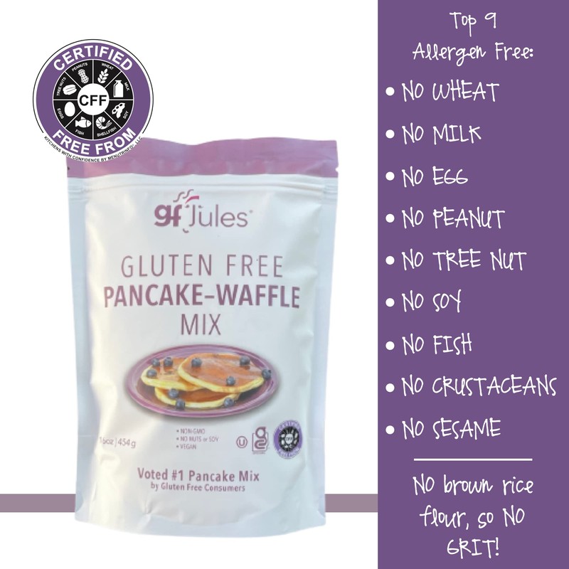 gfJules Certified Gluten Free Pancake & Waffle Mix | No