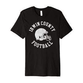 Irwin County Football Throwback Football Helmet Retro Premium T-Shirt