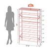 UNITSTAGE 8-Tier Tall Shoe Rack Organizer Shoe Storage for Entryway