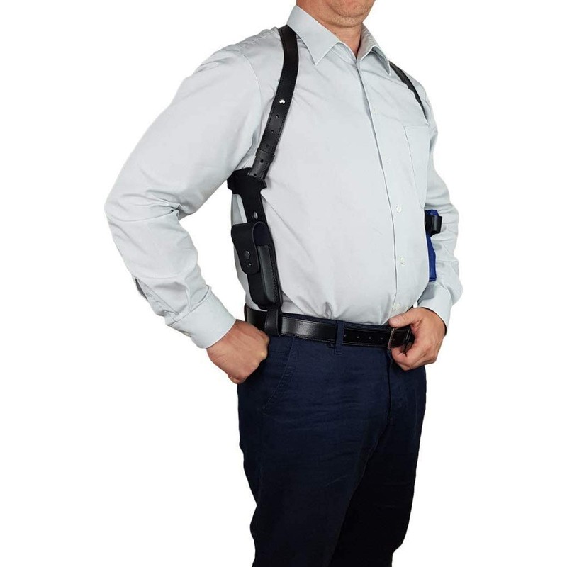 VlaMiTex S5 Shoulder Holster Leather Holster for SFP9 HK Rear
