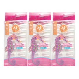 3 Pack Tips Punta De Lanza (600 Pzs), Elige Color , Mc Nails
