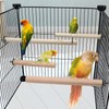 3PCS Bird Wood Perch Stick Stand Beak Paw Grinding Chew