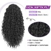 Somoreaty Curly Ponytail Extension for Black Women 20 Inch Wavy