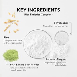 TIRTIR – Hydro Boost Enzyme Powder Wash 75 g – limpiador facial en polvo; limpieza profunda, exfoliación suave con enzimas, arroz y probióticos; para 