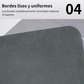 Tapetes Para Bano Antiderrapantes Absorbente Alfombrila Gris                                                                                          