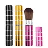 3 PACK Multicolour Retractable Kabuki Makeup Brush, Travel Makeup Brushes