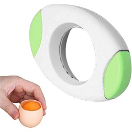 Green Egg Shell Opener, Egg Cracker Separator for Raw, Creative Eggshell Topper Cutter, Egg Cutter for Hard Boiled Eggs, Egg Topper Kitchen Tool, Kitchen Gadget Shell Breaker Mandolines and Slicers