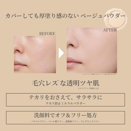 ettusais Skin Care Powder (Presto) Sheer Beige Refill Presto Powder Face Powder Pore Cover Day Makeup Remover Skin Care Powder SPF35 PA+++ 0.2 oz (6.5 g)