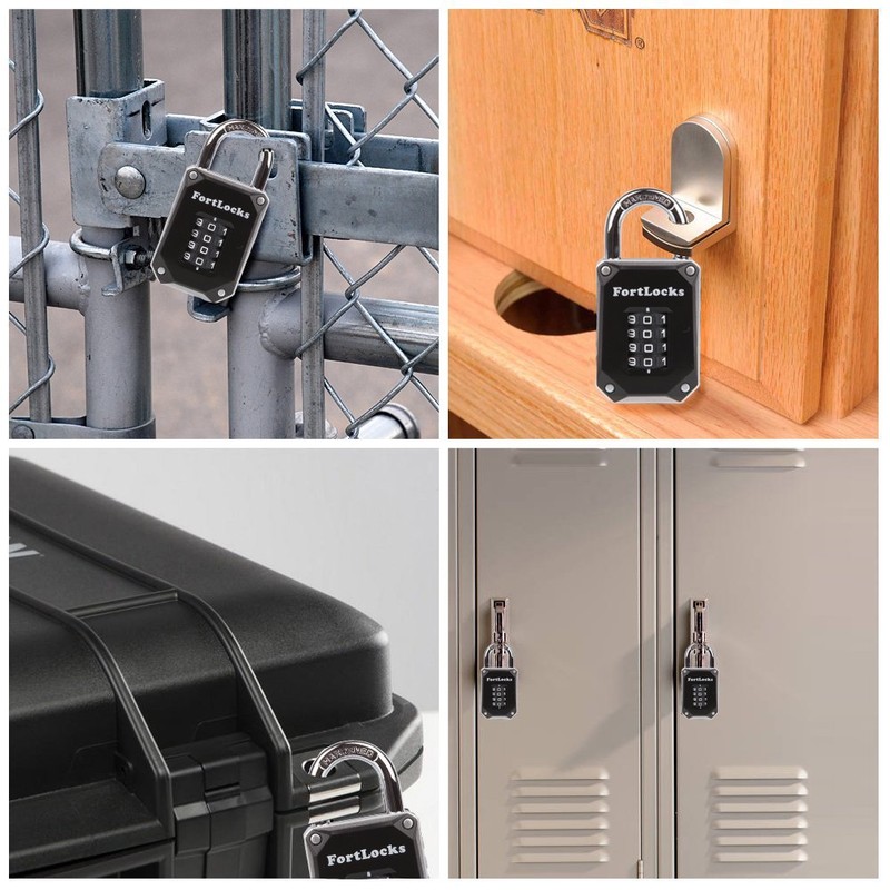 2 Pack Fortlocks Gym Locker Lock - 4 Digit, Heavy