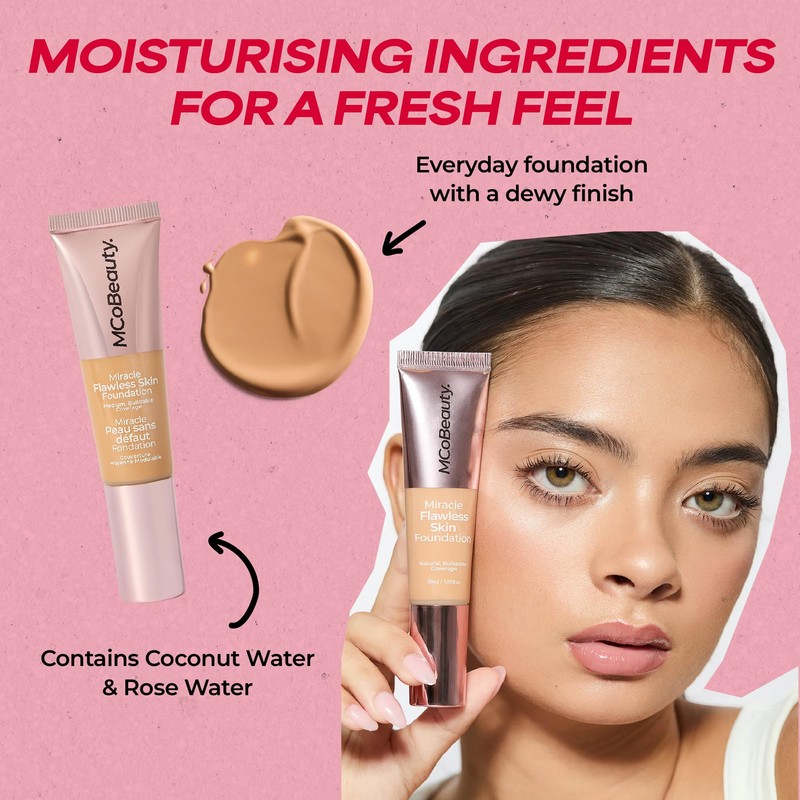 MCoBeauty Miracle Flawless Skin Liquid Foundation - Natural Medium