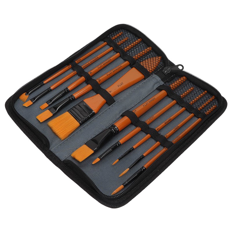 Oil Paint Brush Set Hand Tempered Ergonomic Handle Paint Brush