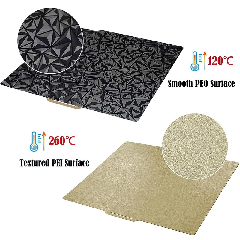 220 X 220mm 3D Printer PEO PEI Build Plate Magnetic