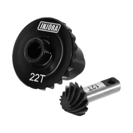 INJORA 12/22T Overdrive Helical Gear Set Front Rear Axles Steel Alloy for TRX4M Upgrade 1/18 RC Crawler Car