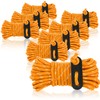 COM-FOUR® 8x guy ropes each 4m for camping reflective in