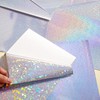 60 Sheets Printable Holographic Laminate Sheets Vinyl Sticker Paper Printable