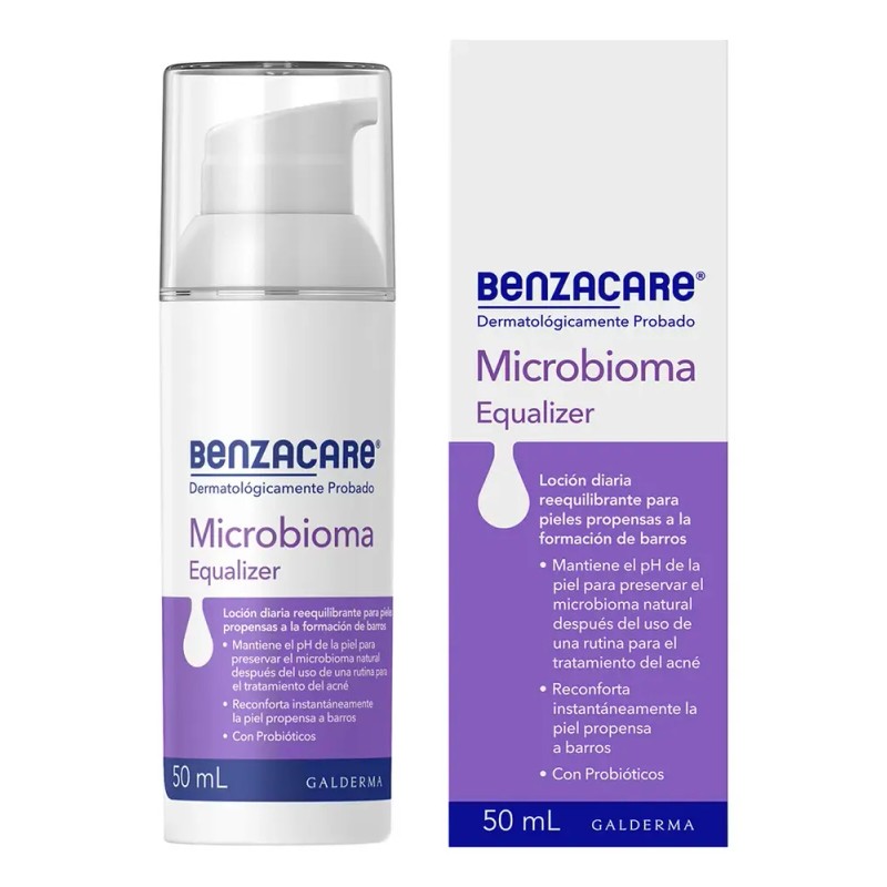 Loción Benzacare Microbioma Equalizer Piel Propensa A Barros Grasa Día/noche