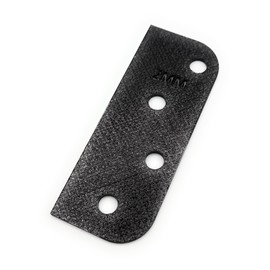 Door Hinge Shims (Set of 3) Hinge Spacer For Interior and Exterior Door Alignment - for 3.5", 4" and 4.5" Standard Hinges (2mm thick, Black, 4-inch)
