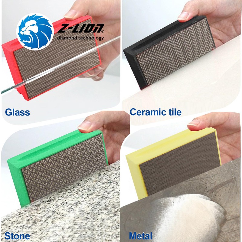 Z-Lion Electroplated Diamond Hand Polishing Pads Foam Back for Granite